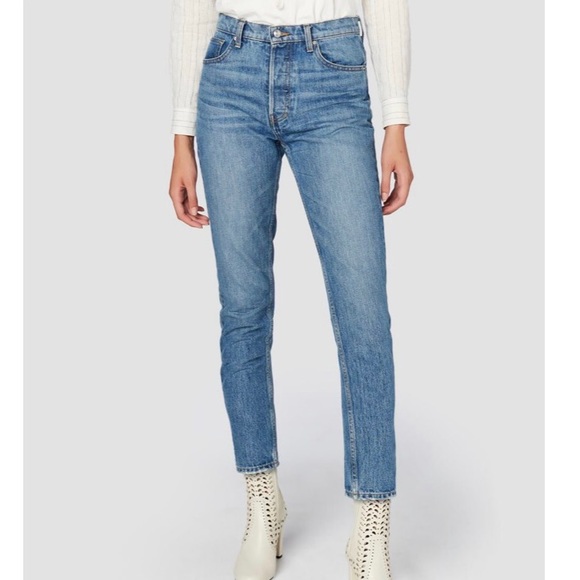 Derek Lam Denim - Derek Lam Lou High-Rise Classic Straight Leg Jeans